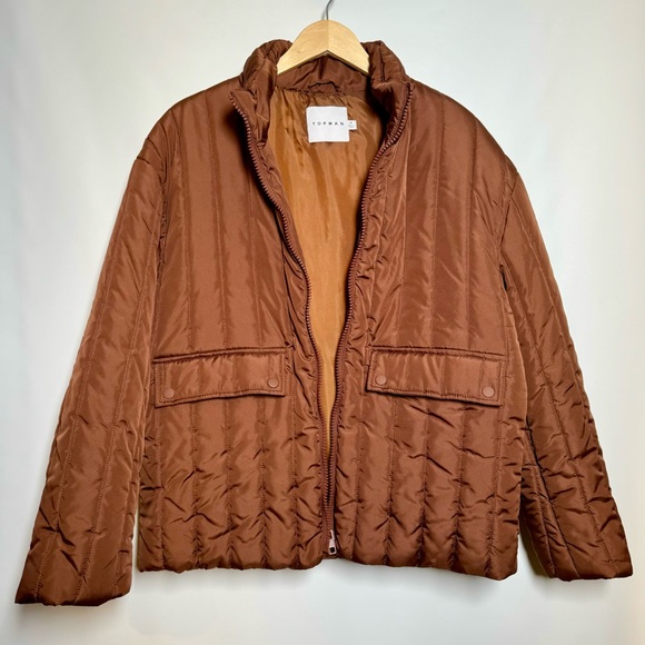 TᴏᴘMᴀɴ Vᴇʀᴛɪᴄᴀʟ Pᴜꜰꜰᴇʀ Jᴀᴄᴋᴇᴛ ɪɴ Cᴏᴘᴘᴇʀ Bʀᴏᴡɴ - Picture 3 of 15